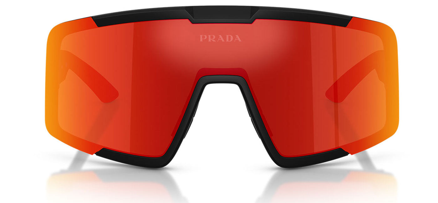 Prada Linea Rossa PS B07S Sunglasses - Matte Black / Dark Brown Mirror