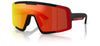 Prada Linea Rossa PS B07S Sunglasses - Matte Black / Dark Brown Mirror