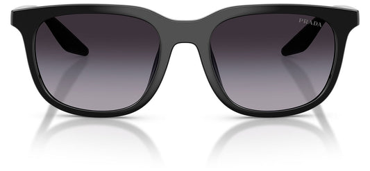 Prada Linea Rossa PS B09SU Sunglasses - Black / Grey Gradient Dark Blue