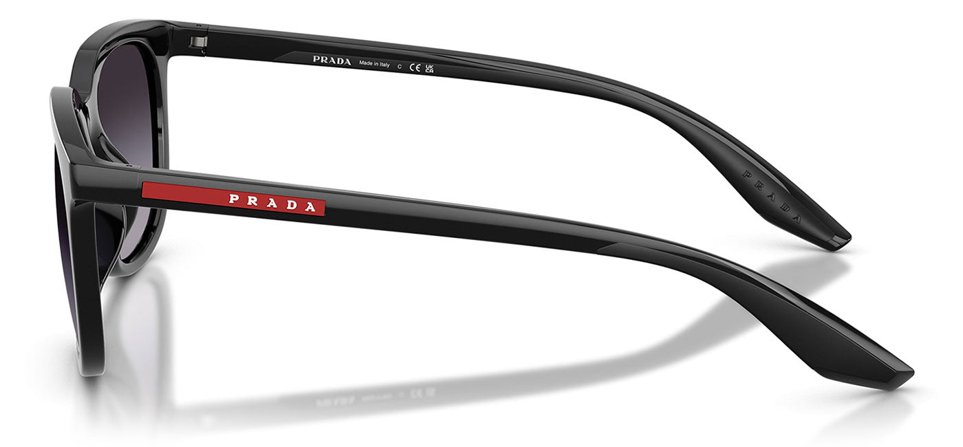 Prada Linea Rossa PS B09SU Sunglasses - Black / Grey Gradient Dark Blue