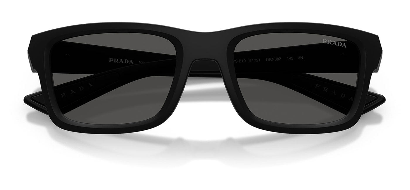 Prada Linea Rossa PS B10S Sunglasses - Matte Black / Dark Grey