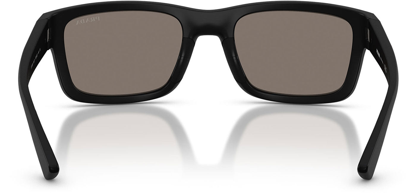 Prada Linea Rossa PS B10S Sunglasses - Matte Black / Light Grey Mirror Silver