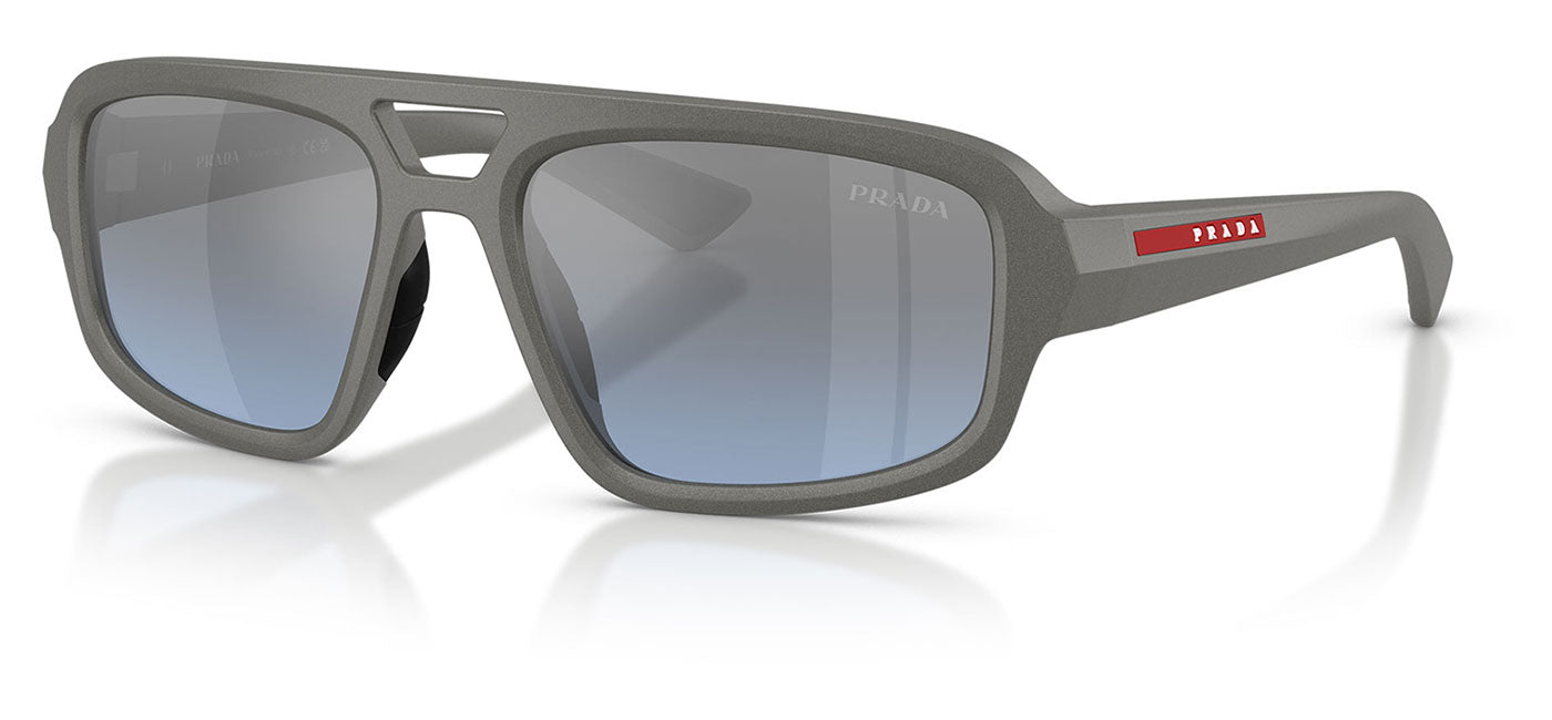 Prada Linea Rossa PS B11SU Sunglasses - Metal Grey / Light Blue Mirror Silver Gradient