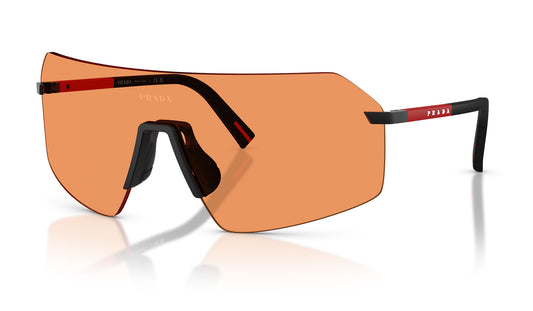 Prada Linea Rossa PS B50S Sunglasses - Black / Orange