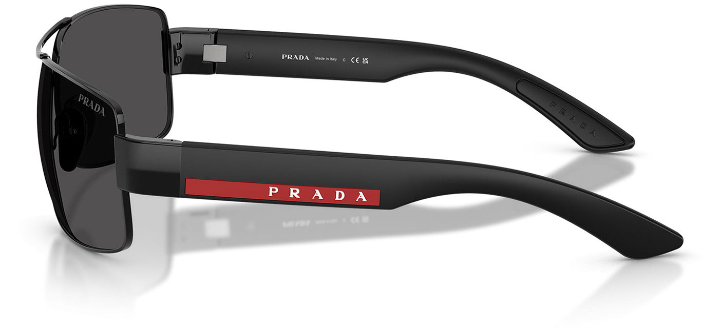Prada Linea Rossa PS B52S Sunglasses - Black / Dark Grey
