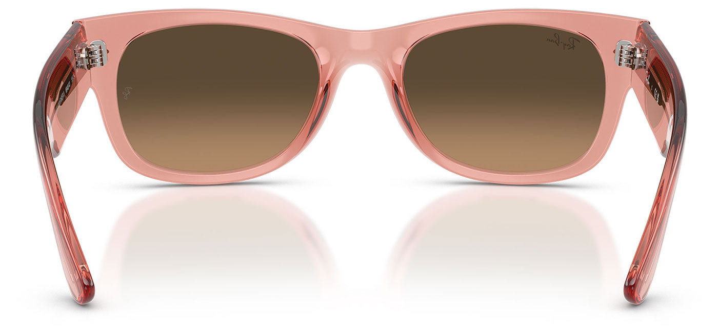 Ray-Ban RB0832S Mega Wayfarer II Sunglasses - Transparent Pink / Light Brown Gradient Black