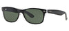 Ray-Ban RB2132 New Wayfarer Sunglasses - Black on Transparent / Green