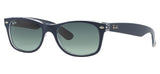 Ray-Ban RB2132 New Wayfarer Sunglasses - Blue & Transparent / Grey Gradient