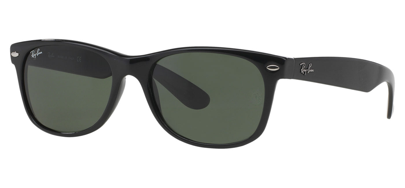 Ray-Ban RB2132 New Wayfarer Sunglasses - Black / Green