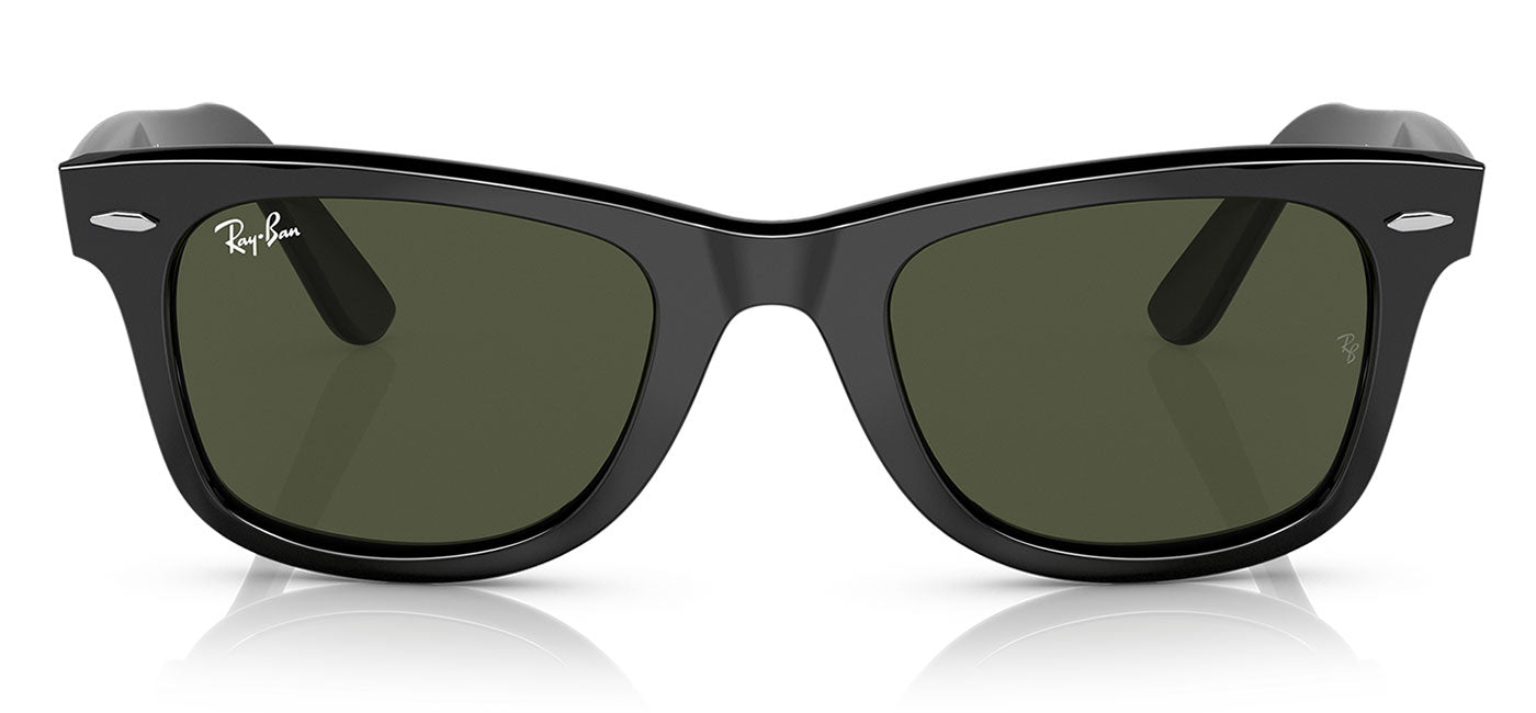 Ray-Ban RB2140 Original Wayfarer Sunglasses - Black / Green G-15