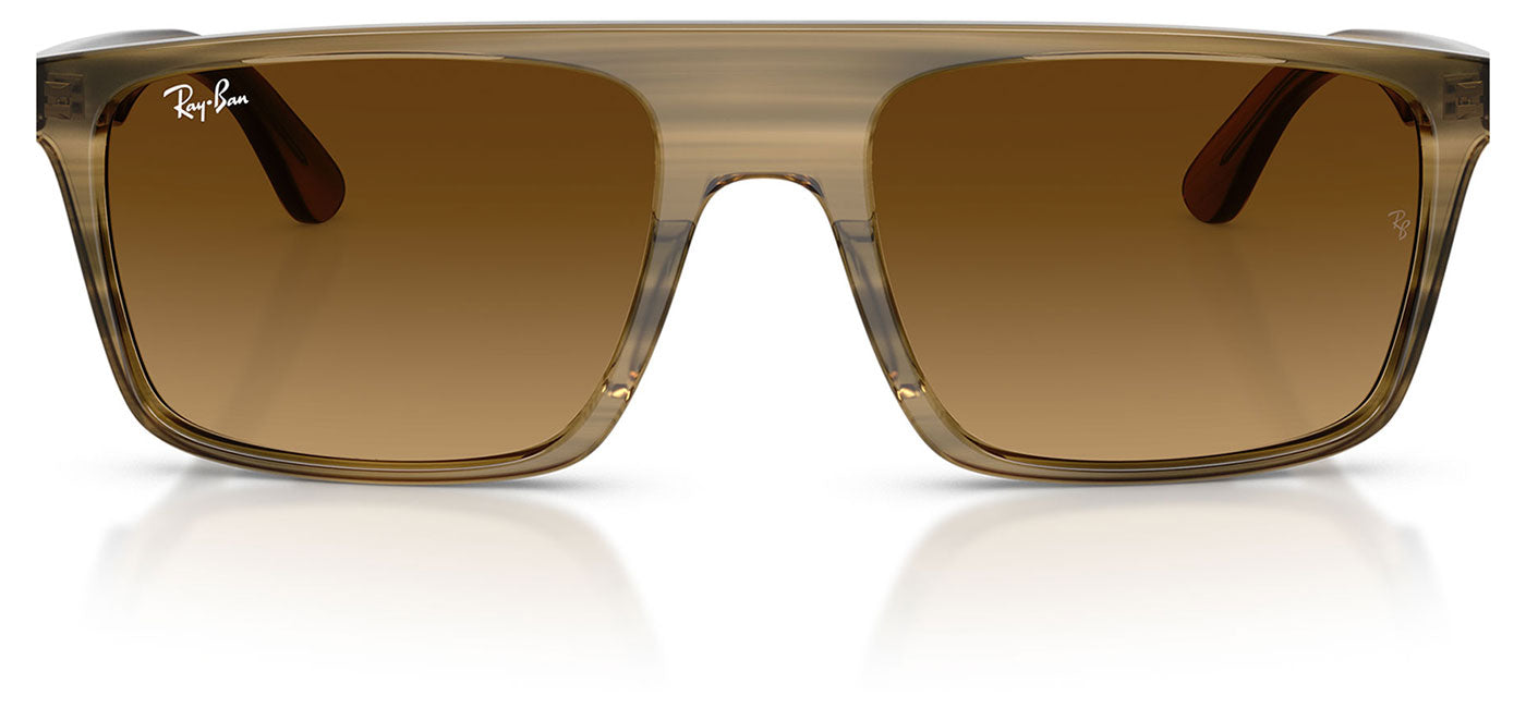 Ray-Ban RB2222 Sunglasses - Striped Green / Gradient Brown