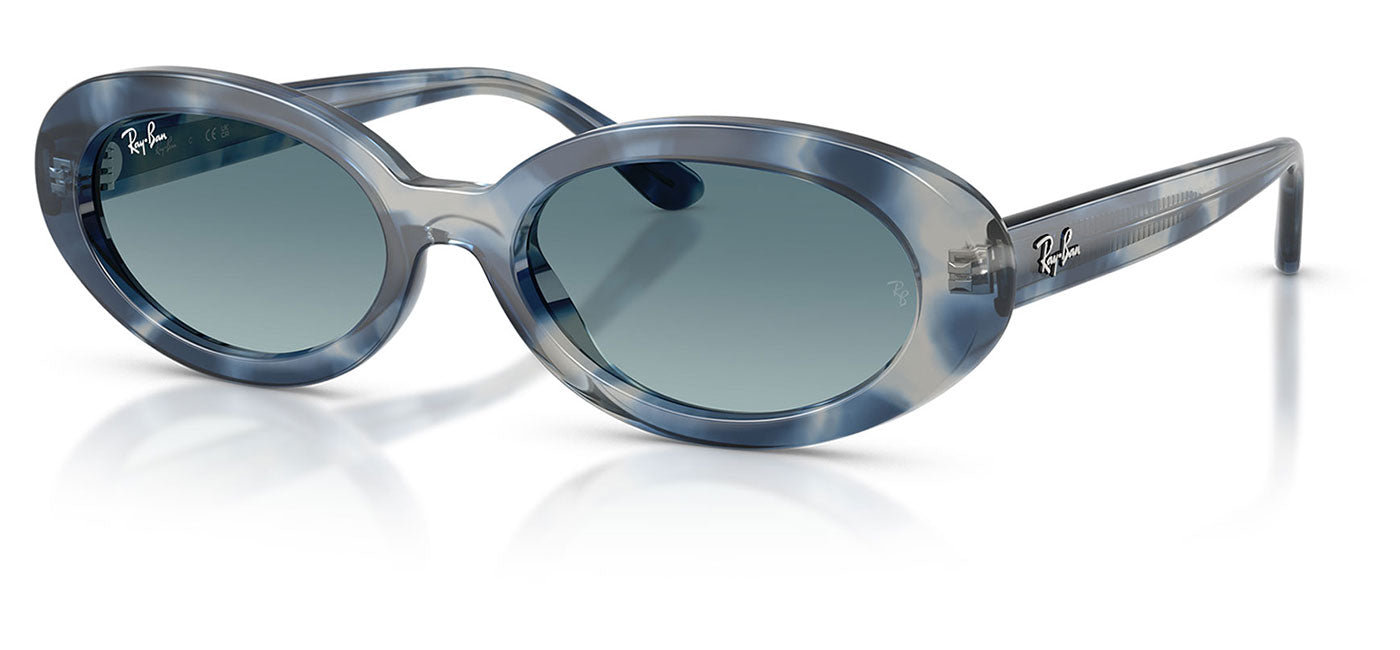 Ray-Ban RB2223 Sunglasses - Opal Blue Havana / Blue Gradient Grey