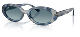 Ray-Ban RB2223 Sunglasses - Opal Blue Havana / Blue Gradient Grey