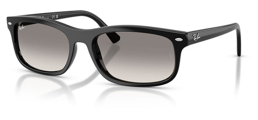 Ray-Ban RB2224 Sunglasses - Black / Clear Gradient Grey
