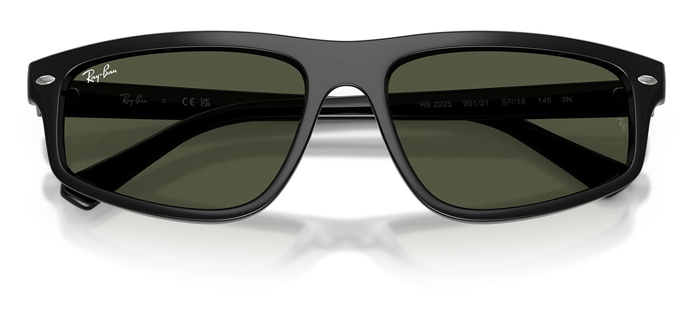 Ray-Ban RB2225 Sunglasses - Black / Green