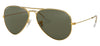 Ray-Ban RB3025 Aviator Sunglasses - Gold / Green Polarised