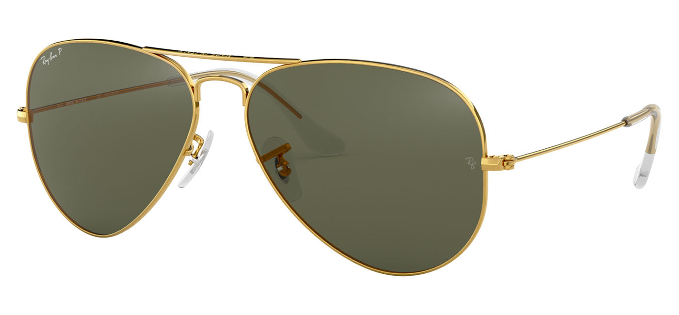 Ray-Ban RB3025 Aviator Sunglasses - Gold / Green Polarised