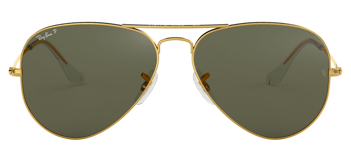 Ray-Ban RB3025 Aviator Sunglasses - Gold / Green Polarised