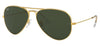 Ray-Ban RB3025 Aviator Sunglasses - Gold / Green