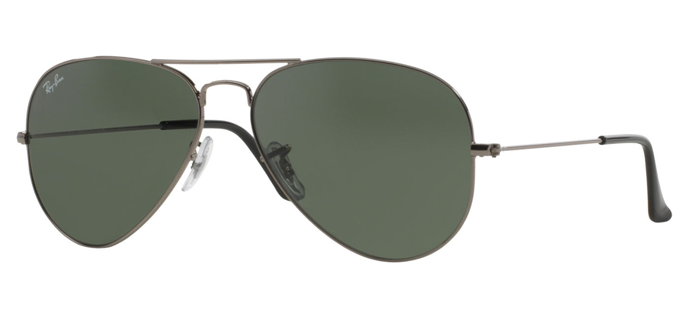Ray-Ban RB3025 Aviator Sunglasses - Gunmetal / Green