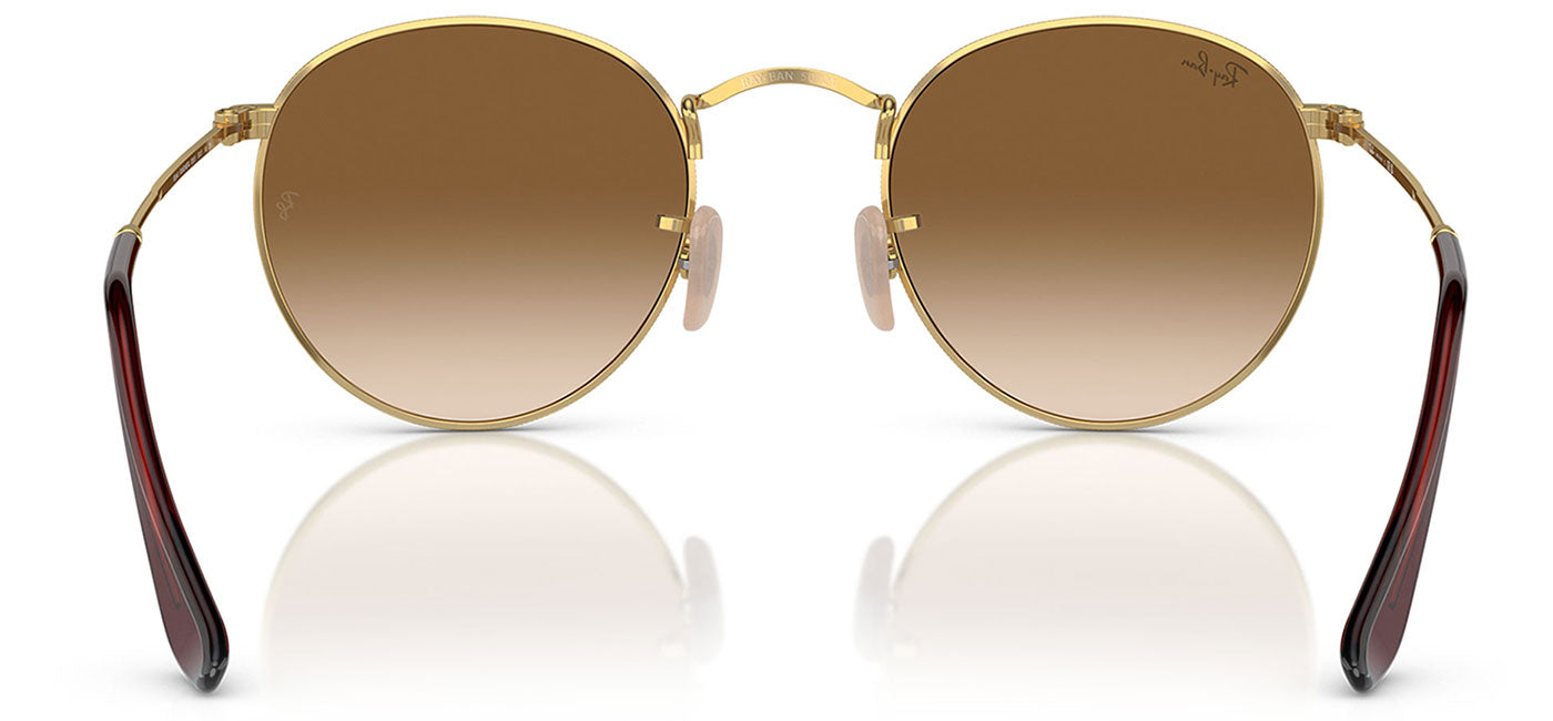 Ray-Ban RB3447 Round Metal Sunglasses - Gold / Brown