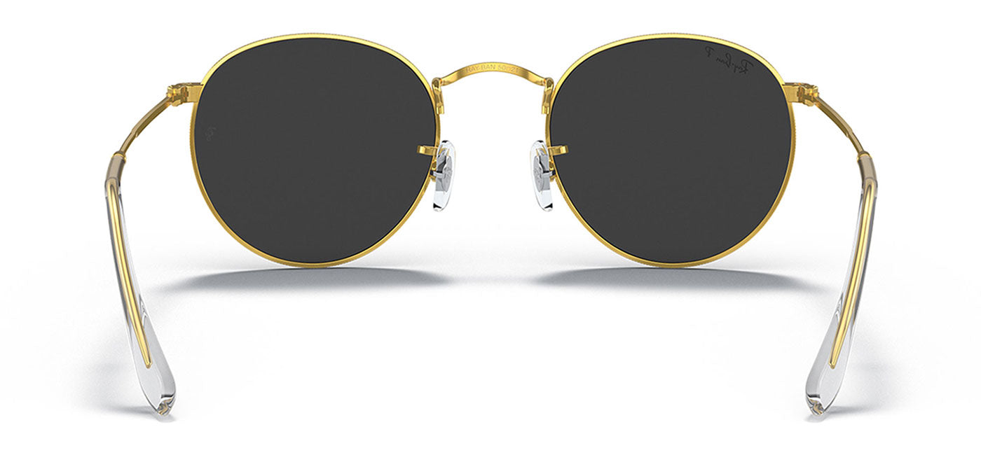 Ray-Ban RB3447 Round Metal Sunglasses - Gold / Black Polarised