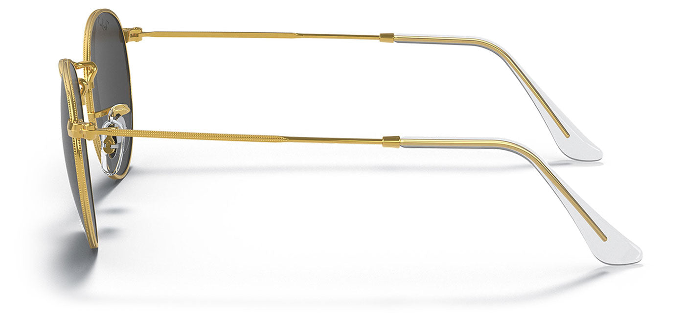 Ray-Ban RB3447 Round Metal Sunglasses - Gold / Black Polarised