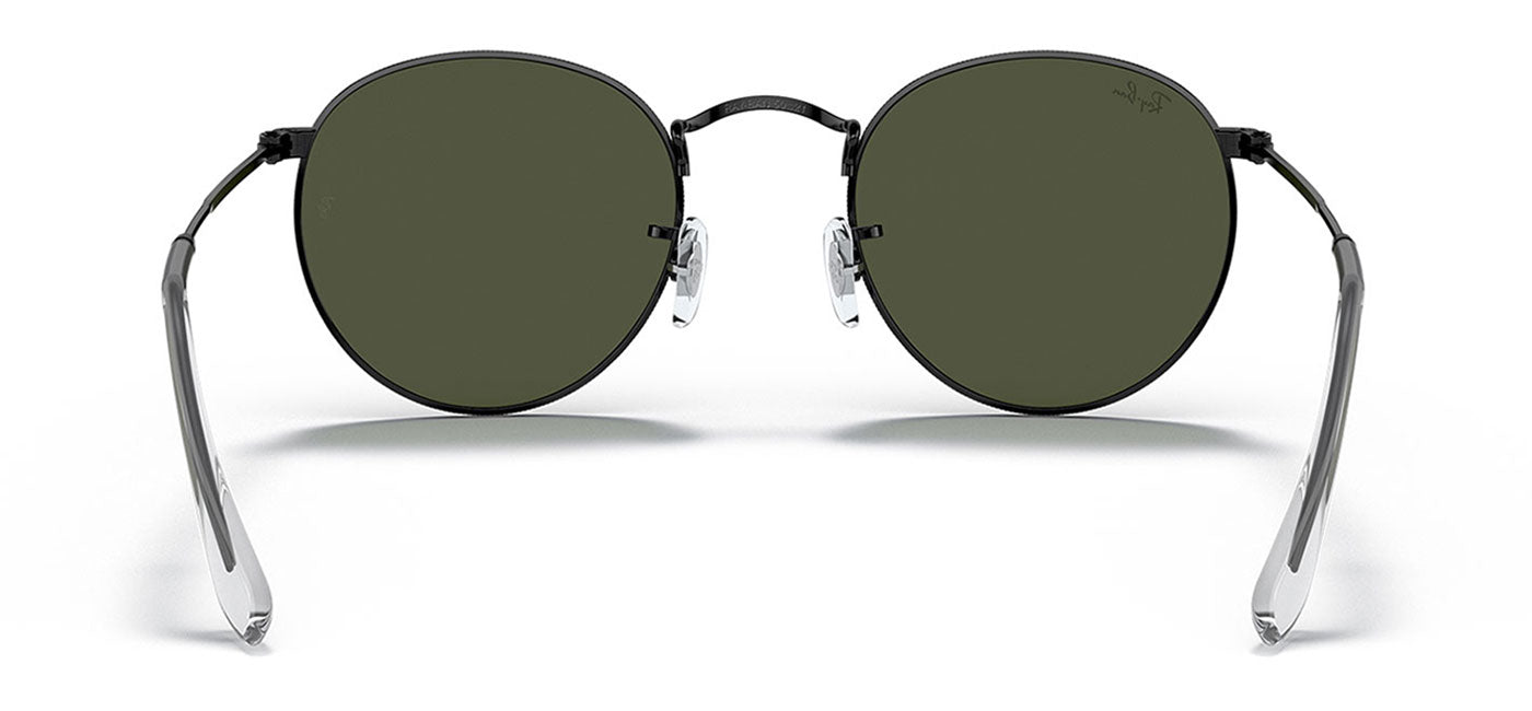 Ray-Ban RB3447 Round Metal Sunglasses - Black / Green