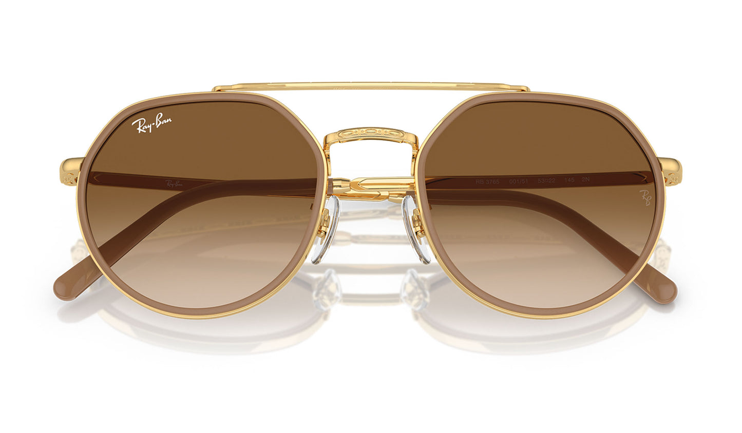 Ray-Ban RB3765 Sunglasses - Gold / Light Brown