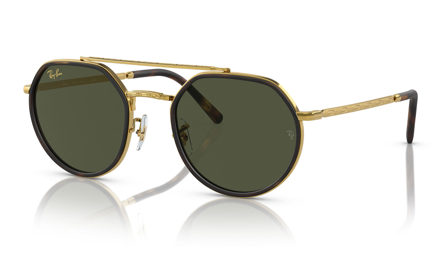 Ray-Ban RB3765 Sunglasses - Legend Gold / Green