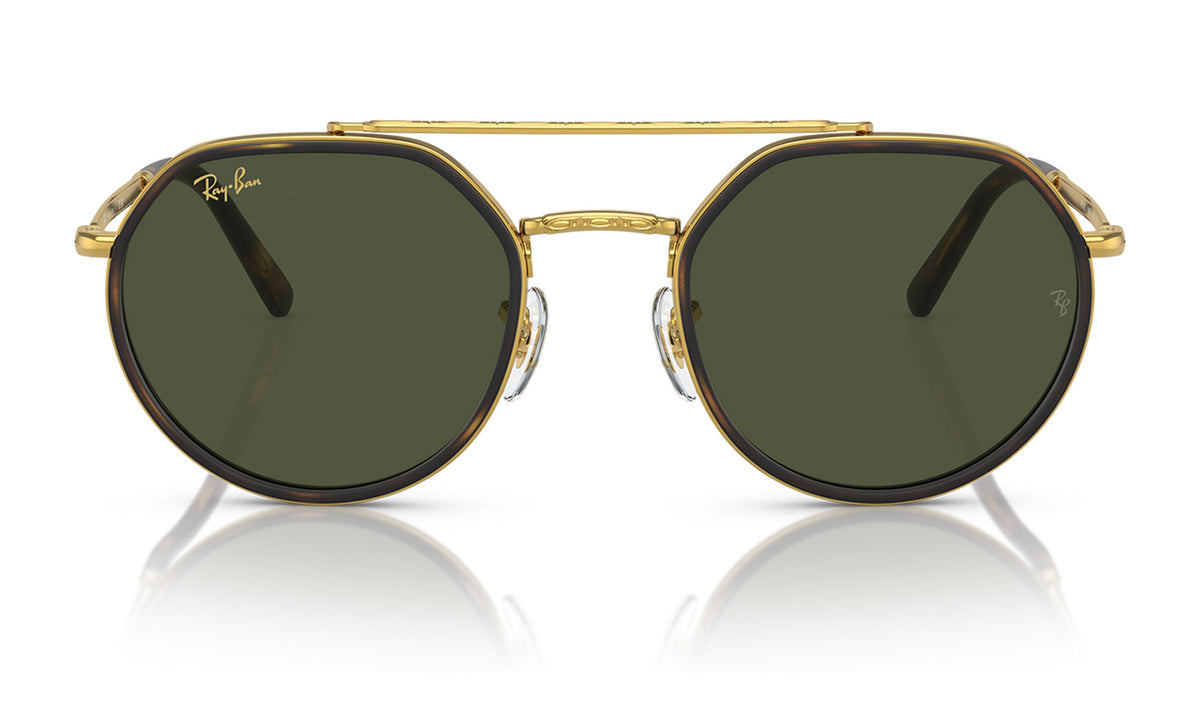 Ray-Ban RB3765 Sunglasses - Legend Gold / Green