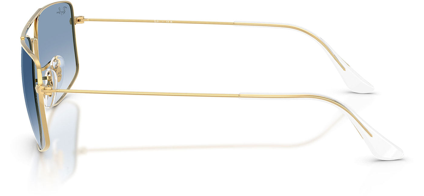 Ray-Ban RB3779 Explorer III Sunglasses - Arista Gold / Clear Gradient Blue