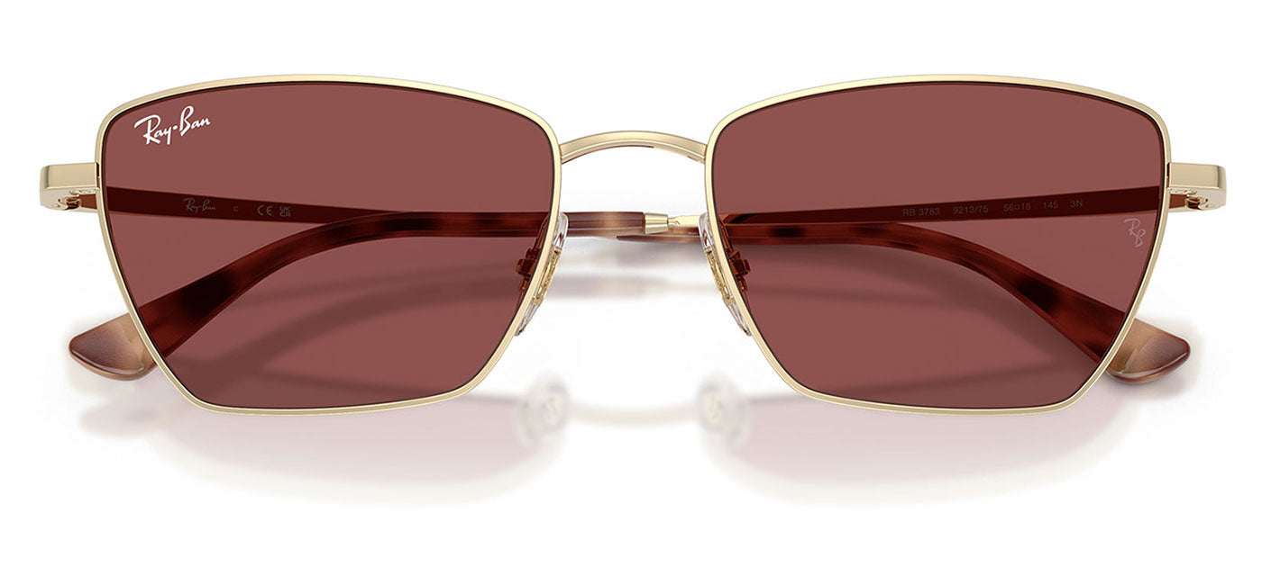 Ray-Ban RB3783 Drea Sunglasses - Pale Gold / Dark Violet