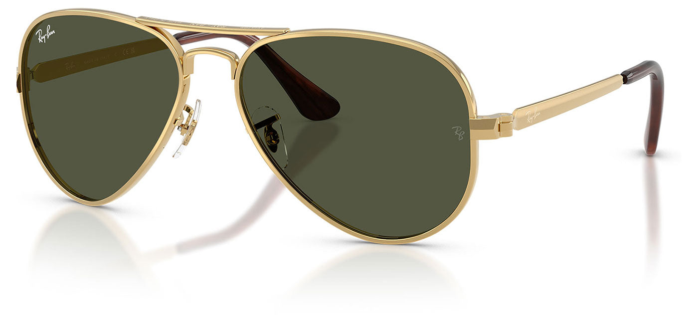 Ray-Ban RB3925 Aviator Max Sunglasses - Arista Gold / Green