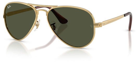 Ray-Ban RB3925 Aviator Max Sunglasses - Arista Gold / Green