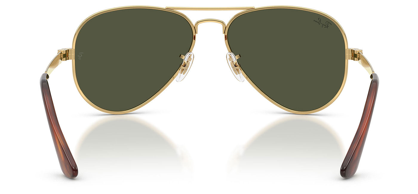 Ray-Ban RB3925 Aviator Max Sunglasses - Arista Gold / Green