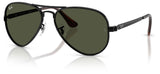 Ray-Ban RB3925 Aviator Max Sunglasses - Black / Green