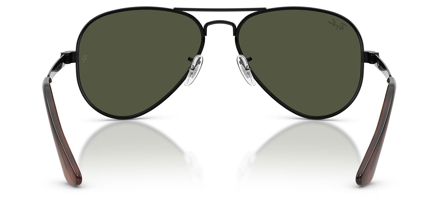 Ray-Ban RB3925 Aviator Max Sunglasses - Black / Green