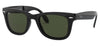 Ray-Ban RB4105 Wayfarer Folding Sunglasses - Black / Green