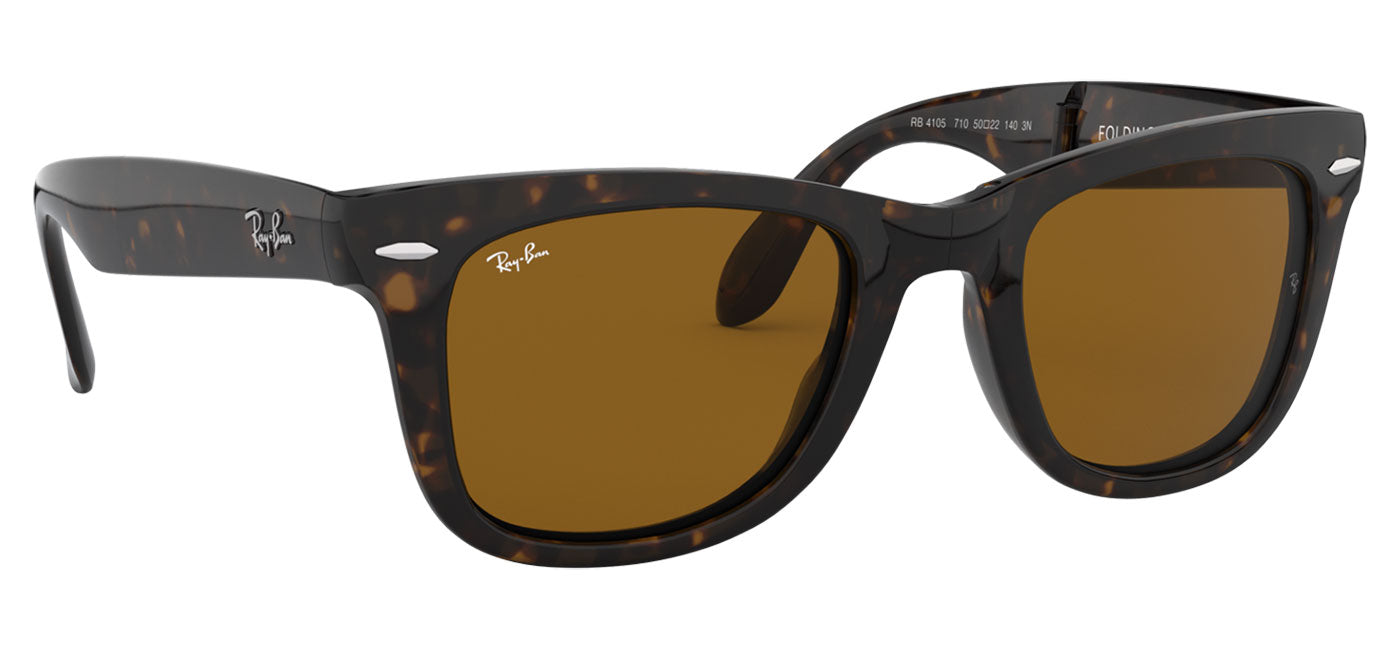 Ray-Ban RB4105 Wayfarer Folding Sunglasses - Havana / Brown