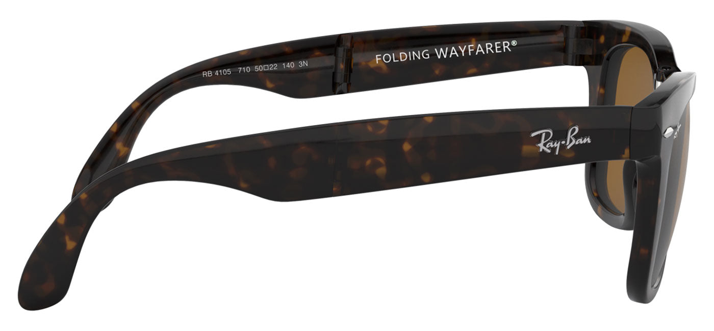 Ray-Ban RB4105 Wayfarer Folding Sunglasses - Havana / Brown