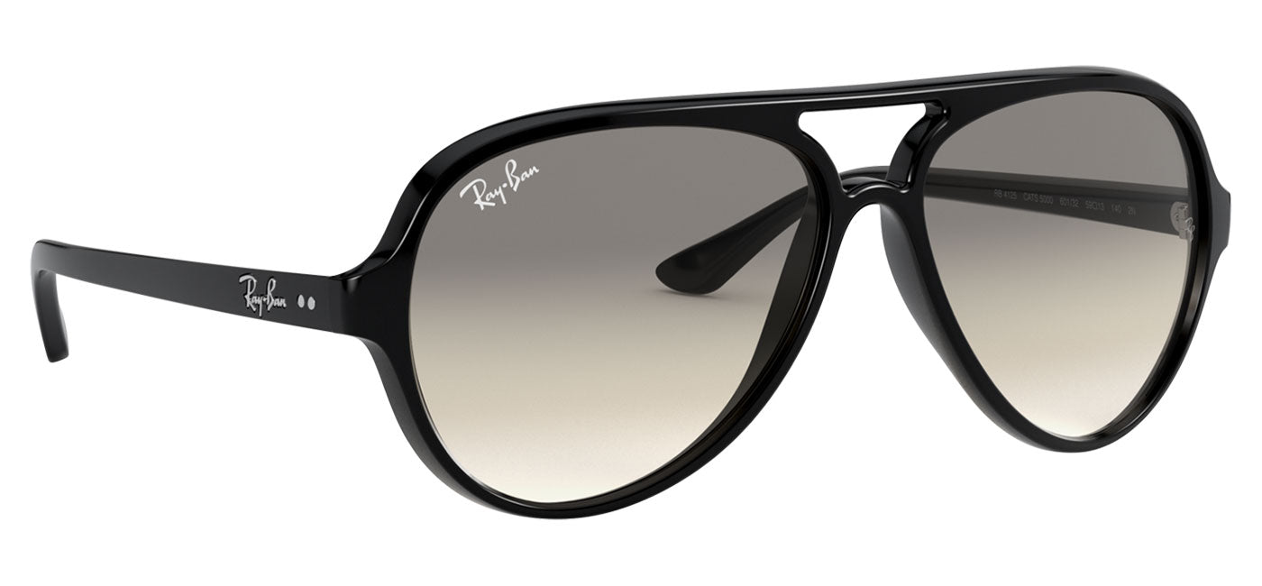 Ray-Ban RB4125 Cats 5000 Sunglasses - Black / Grey Gradient