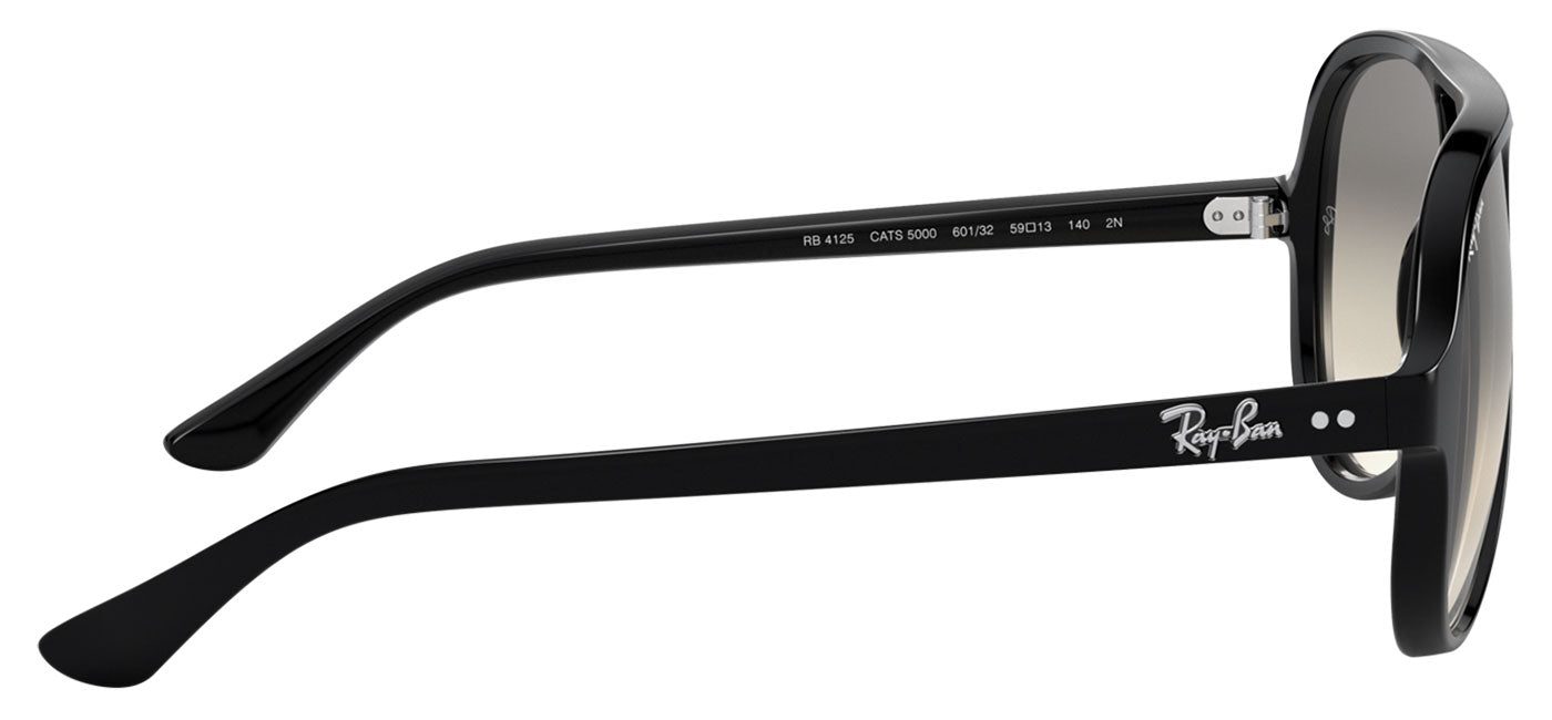 Ray-Ban RB4125 Cats 5000 Sunglasses - Black / Grey Gradient