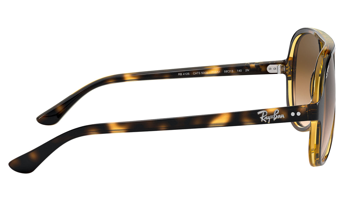 Ray-Ban RB4125 Cats 5000 Sunglasses - Tortoise / Brown B-15 Gradient
