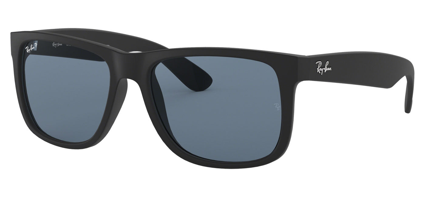 Ray-Ban RB4165 Justin Sunglasses - Black Rubber / Dark Blue Polarised