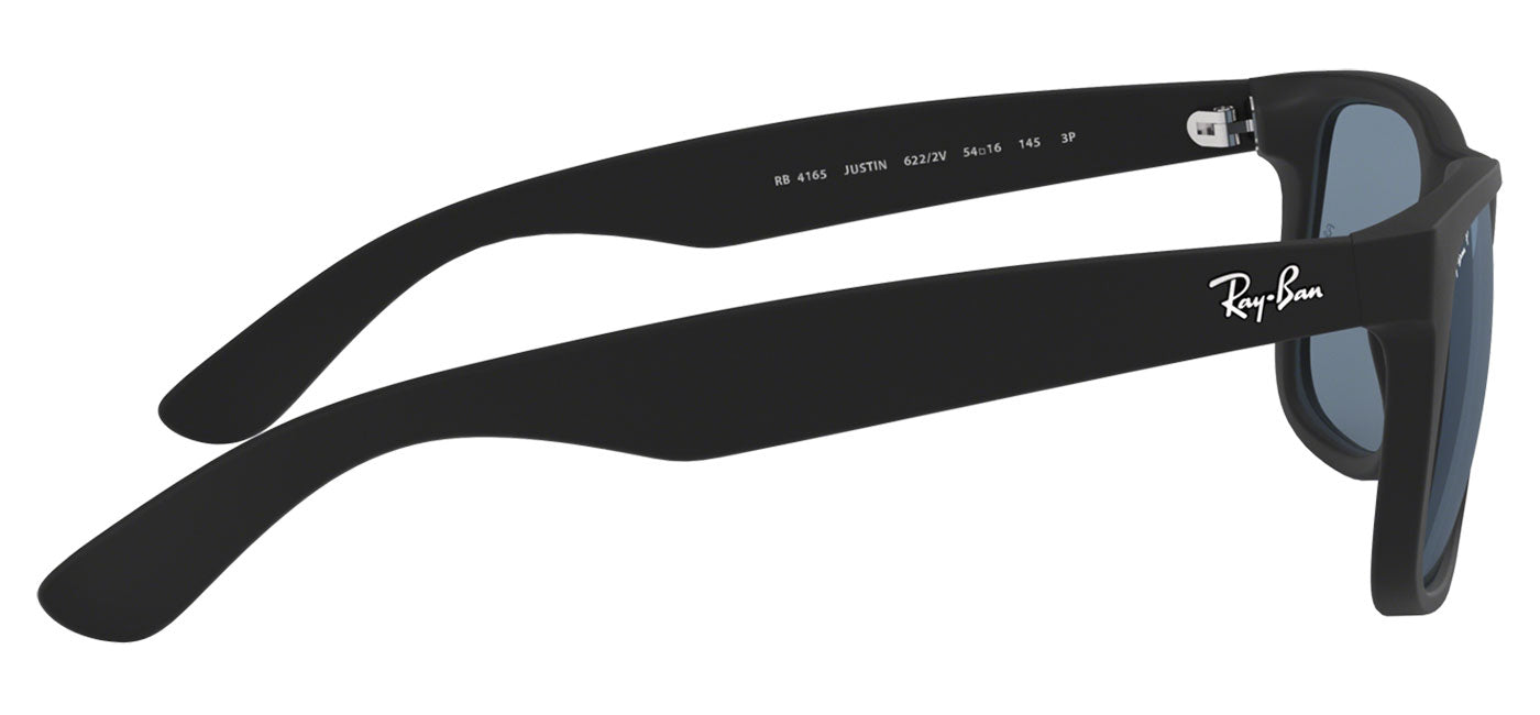 Ray-Ban RB4165 Justin Sunglasses - Black Rubber / Dark Blue Polarised