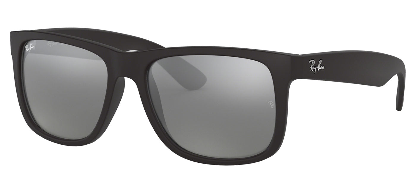 Ray-Ban RB4165 Justin Sunglasses - Matte Black / Grey Mirror