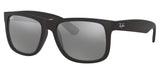 Ray-Ban RB4165 Justin Sunglasses - Matte Black / Grey Mirror