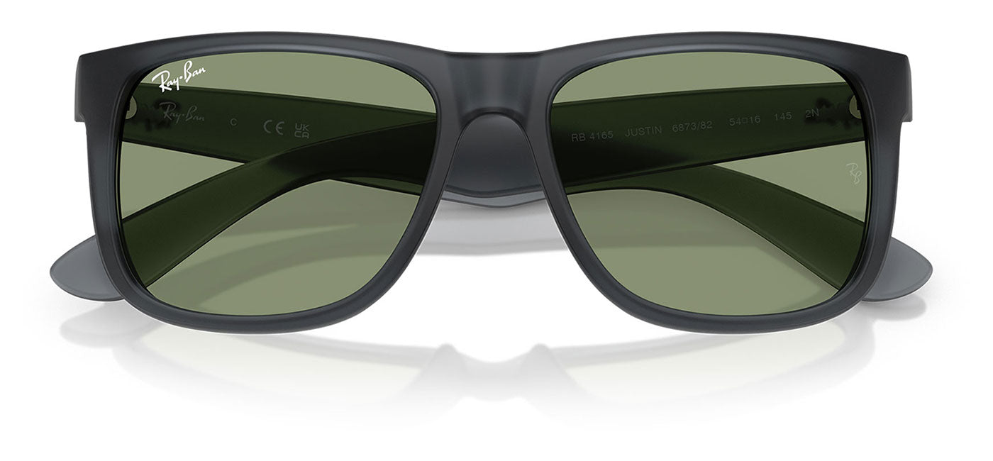 Ray-Ban RB4165 Justin Sunglasses - Opal Grey / Green