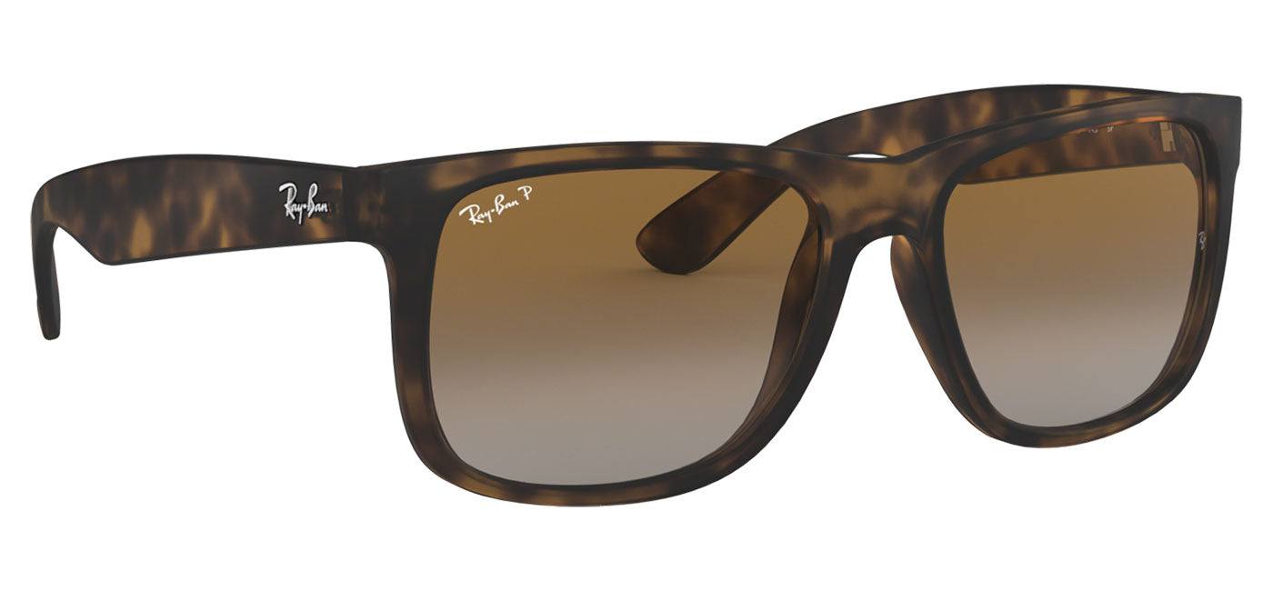 Ray-Ban RB4165 Justin Sunglasses - Tortoise / Brown Gradient Polarised